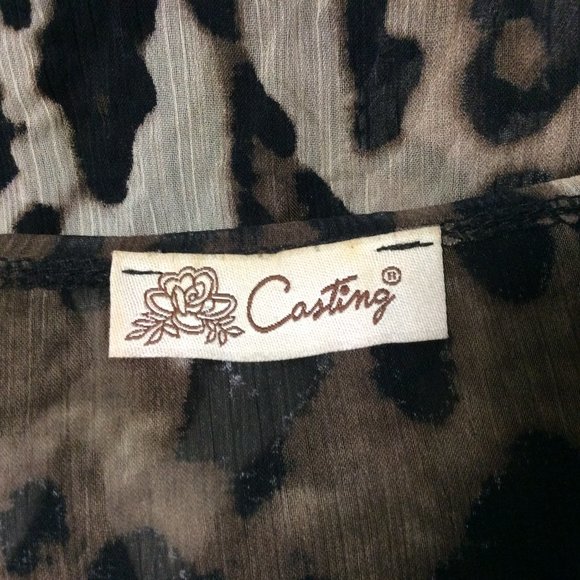 Leopard boho tunic by Casting, size M?, like new! - Picture 10 of 10